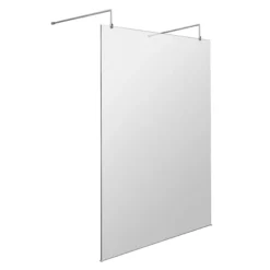 Hudson Reed Free Standing Wet Room Screen With Double Support Arms