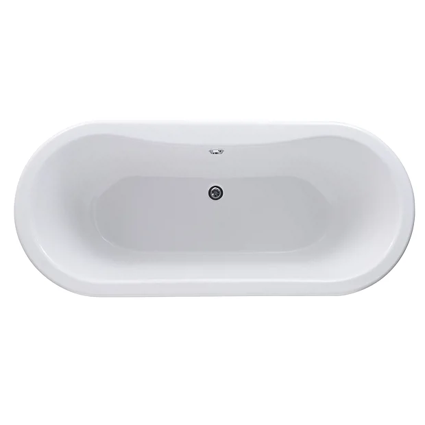 Nuie Grosvenor 1700 X 745mm Double Ended Roll Top Bath Inc. Chrome Legs 3 Nuie Grosvenor 1700 X 745mm Double Ended Roll Top Bath Inc. Chrome Legs - Image 3