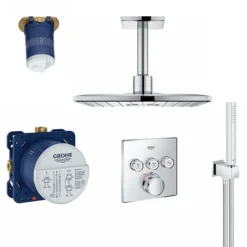 Grohe Grohtherm Smartcontrol Perfect Shower With Ceiling Mounted 310 Cube Shower Head -Villeroy Shop gsb1 d1