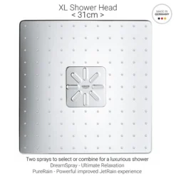 Grohe Grohtherm Smartcontrol Perfect Shower With Ceiling Mounted 310 Cube Shower Head