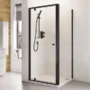 Roman Haven6 Matt Black 6mm Square Pivot Door Shower Enclosure - 900 X 900mm