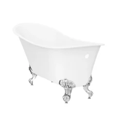 Harlow 1610 X 705mm Slipper Bath + Chrome Leg Set -Villeroy Shop harlow1795b d4