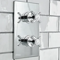 Heritage - Dawlish Dual Control Recessed Valve - Chrome -Villeroy Shop heritagedorchesterdualcontrolrecessedvalvechromesdc04d1