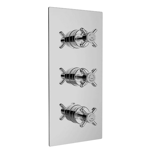 Heritage - Dawlish Dual Control Recessed Valve With Twin Integral Stopcocks - Chrome 1 Heritage - Dawlish Dual Control Recessed Valve With Twin Integral Stopcocks - Chrome