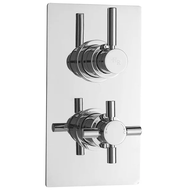 Hudson Reed Tec Pura Concealed Twin Shower Valve With Built-in Diverter 1 Hudson Reed Tec Pura Concealed Twin Shower Valve With Built-in Diverter