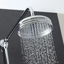 Hudson Reed Traditional Exposed Shower Valve, Riser Kit, Diverter & Shower Rose -Villeroy Shop hudsonreedtraditionalexposedshowervalveriserkitdivertershowerrosed1