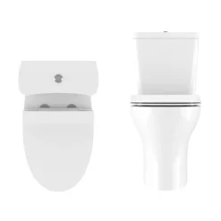 Crosswater Kai Compact Close Coupled Toilet + Soft Close Thin Seat -Villeroy Shop kaiwc1 d2