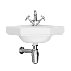 Keswick Traditional Corner Cloakroom Basin 1TH - 420 X 450mm -Villeroy Shop kescrnbas d1