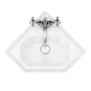 Keswick Traditional Corner Cloakroom Basin 1TH - 420 X 450mm