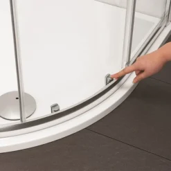 Crosswater 800 X 800mm Kai 6 Quadrant Double Door Shower Enclosure -Villeroy Shop klqds0800 d4 1