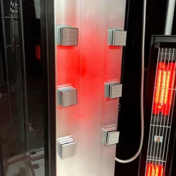 Insignia 1000 X 900mm Black Sauna & Steam Shower Cabin -Villeroy Shop ksy900 d2