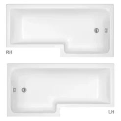 Milan L-Shaped Shower Bath 1600mm (inc. Hinged Screen + Acrylic Panel) 5 Milan L-Shaped Shower Bath 1600mm (inc. Hinged Screen + Acrylic Panel) -Villeroy Shop l1600fs detail1