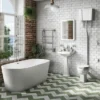 Brooklyn 1700 X 800mm Double Ended Freestanding Bath Matt White