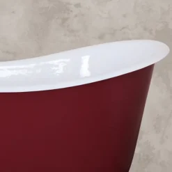 JIG Lyon Cast Iron Roll Top Slipper Bath (1370x730mm) With Feet -Villeroy Shop lyon d1