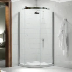 Merlyn 10 Series 800 X 800mm RH 1 Door Quadrant Enclosure -Villeroy Shop m103211cr d1