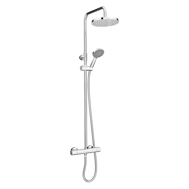 Madrid Luxury Round Thermostatic Shower - Chrome 1 Madrid Luxury Round Thermostatic Shower - Chrome
