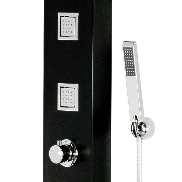 Maverick Tower Shower Panel (Thermostatic) - Black 4 Maverick Tower Shower Panel (Thermostatic) - Black - Image 4