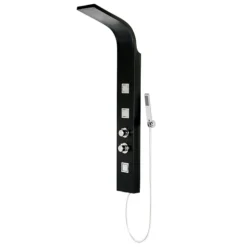 Maverick Tower Shower Panel (Thermostatic) - Black 11 Maverick Tower Shower Panel (Thermostatic) - Black -Villeroy Shop mavericktowershowerpanelthermostaticblackndetail
