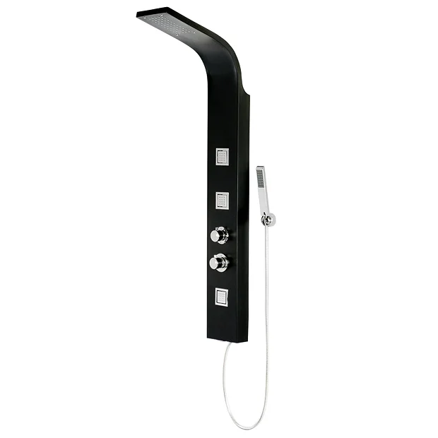 Maverick Tower Shower Panel (Thermostatic) - Black 6 Maverick Tower Shower Panel (Thermostatic) - Black - Image 6