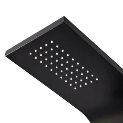 Milan Shower Tower Panel - Matt Black (Thermostatic) -Villeroy Shop mb3bsp d2