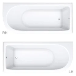 Appleby 1700 Roll Top Shower Bath + Matt Black Leg Set