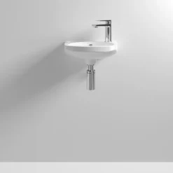 Milton 350 X 280 Wall Hung Compact Basin (1 Tap Hole)