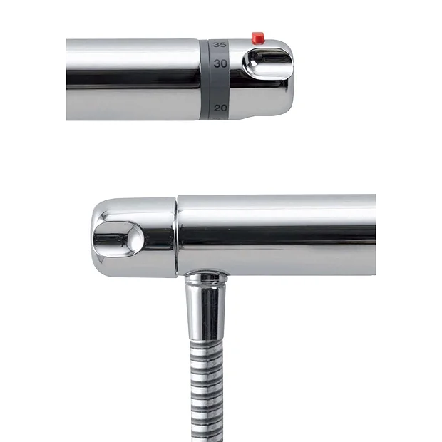 Aqualisa - Midas 100 Exposed Thermostatic Bar Valve With Slide Rail Kit & Easy Fit Bracket 3 Aqualisa - Midas 100 Exposed Thermostatic Bar Valve With Slide Rail Kit & Easy Fit Bracket - Image 3