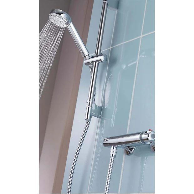 Aqualisa - Midas 100 Exposed Thermostatic Bar Valve With Slide Rail Kit & Easy Fit Bracket 5 Aqualisa - Midas 100 Exposed Thermostatic Bar Valve With Slide Rail Kit & Easy Fit Bracket - Image 5