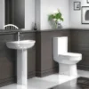 Metro Modern Basin With Full Pedestal (1 Tap Hole)