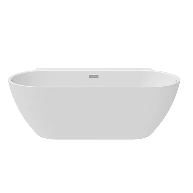 Mileto 1700 X 800 Curved Back To Wall Modern Bath With Chrome Waste 5 Mileto 1700 X 800 Curved Back To Wall Modern Bath With Chrome Waste - Image 5