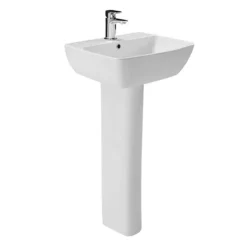 Britton MyHome 60cm 1TH Basin With Full Pedestal