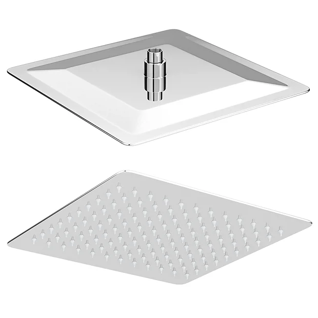 Milan Modern Square Thermostatic Shower (300 X 300mm Head - Chrome) 1 Milan Modern Square Thermostatic Shower (300 X 300mm Head - Chrome)