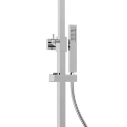 Milan Deluxe Cool Touch Square Thermostatic Shower (300 X 300mm Head - Chrome) -Villeroy Shop mil2ct d2