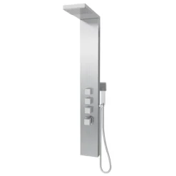 Milan Modern Stainless Steel Tower Shower Panel (Thermostatic) -Villeroy Shop milanmodernstainlesssteeltowershowerpanelthermostaticnd1