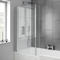 Milan Square Shower Bath - 1700mm Inc. Screen + MDF Panel -Villeroy Shop milansquareshowerbath1700mmincscreenmdfpaneld4