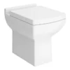 Milan Square Back To Wall Toilet + Soft Close Seat