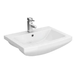 Monza 550mm Semi-Recessed Basin - 1 Tap Hole