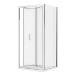 Monza 760 X 760mm Bi-Fold Door Shower Enclosure + Pearlstone Tray