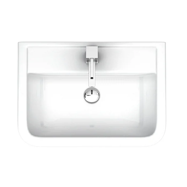 Pro 600 Modern Short Projection Basin & Pedestal (550mm Wide - 1 Tap Hole) 1 Pro 600 Modern Short Projection Basin & Pedestal (550mm Wide - 1 Tap Hole)