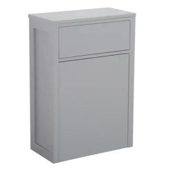 Montrose 585mm Dove Grey WC Unit Only (Depth 300mm)