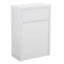 Montrose 585mm White WC Unit Only (Depth 300mm)
