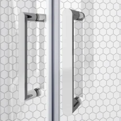 Monza 1400 X 900mm Double Sliding Door Shower Enclosure Without Tray -Villeroy Shop mz148sdetd1 1
