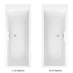 Monza 1700 X 700 Single Ended Bath With Curved Tap Ledge -Villeroy Shop mzc177 detail01