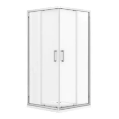 Monza 800 X 800mm Square Corner Entry Shower Enclosure Without Tray