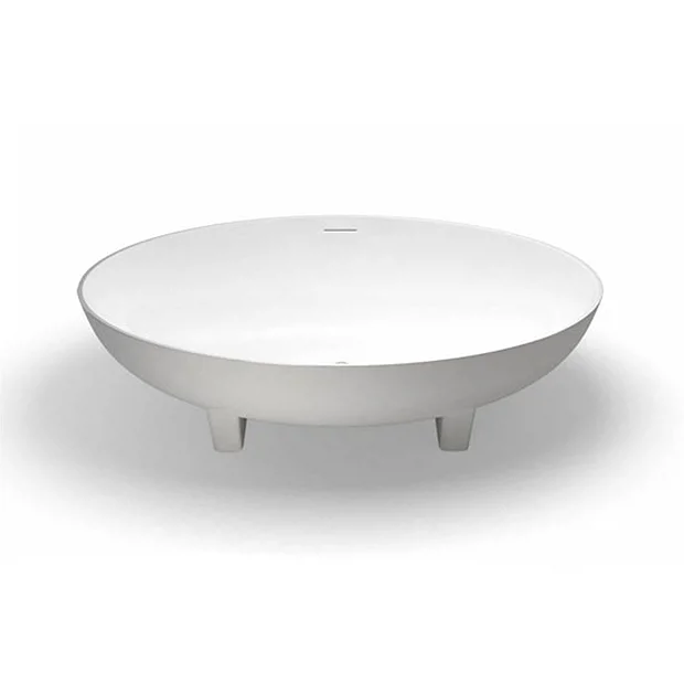 Clearwater - Lacrima Natural Stone Bath Hand Polished White - 1690 X 800mm 1 Clearwater - Lacrima Natural Stone Bath Hand Polished White - 1690 X 800mm