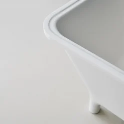 Clearwater - Lonio Natural Stone Bath Hand Polished White - 1700 X 750mm