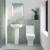 Nuie Ava Rimless Short Projection Close Coupled Toilet + Soft Close Seat