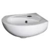 Nuie Corner Wall Hung Basin - 1 Tap Hole