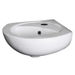 Nuie Corner Wall Hung Basin - 1 Tap Hole