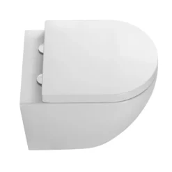 Nova Rimless Round Back To Wall Pan With Soft Close Seat -Villeroy Shop nvbtw01 d2